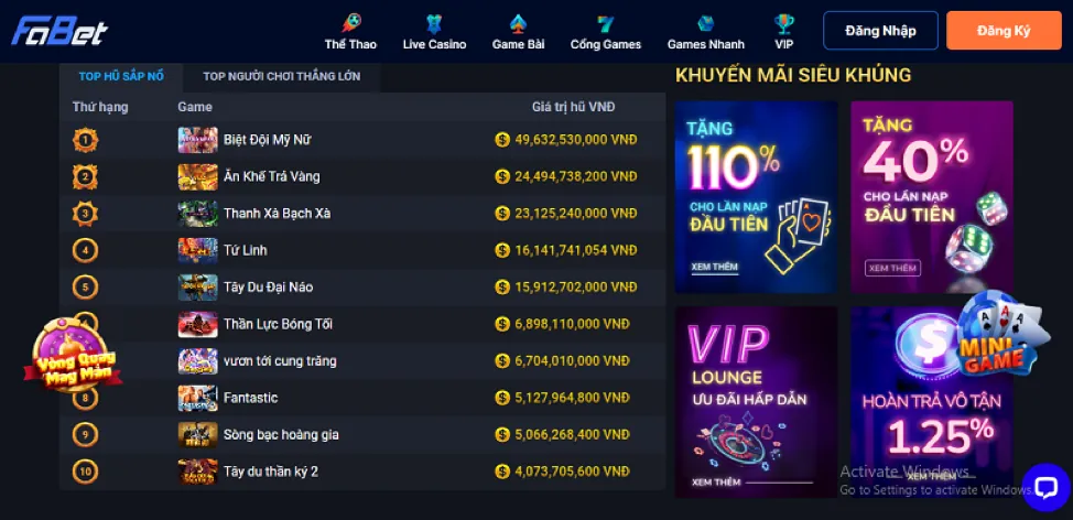 Hình ảnh minh họa các loại trò chơi slot tại i9bet141 casino